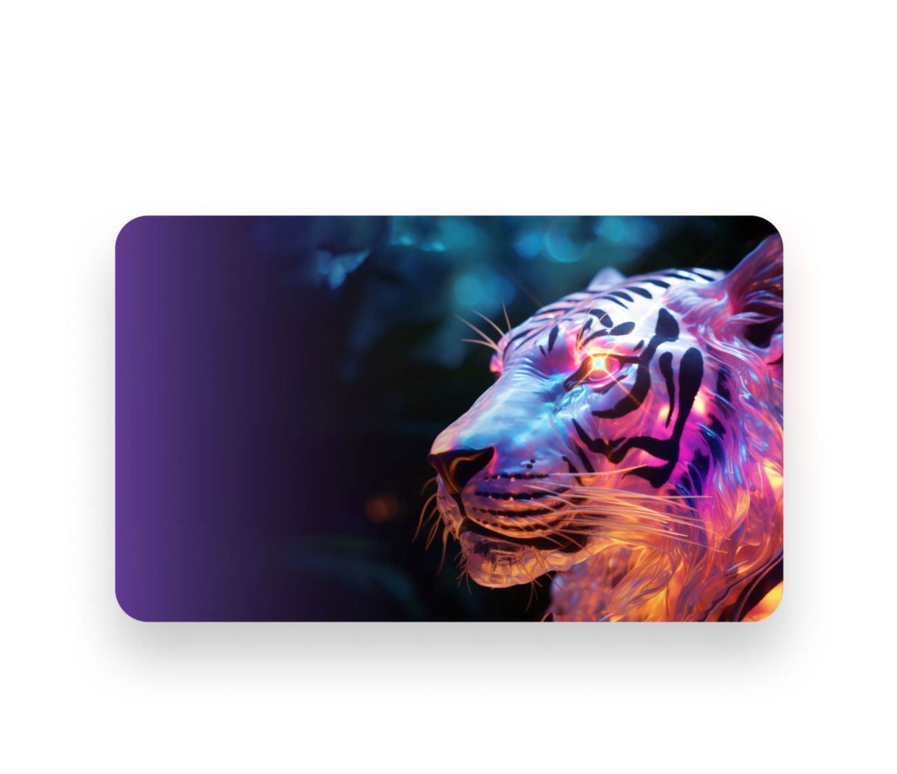 RFID-карта со светодиодом тигр