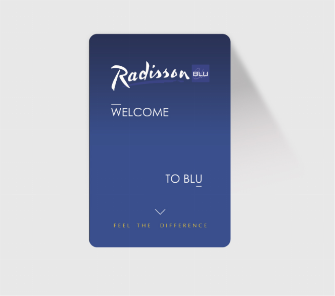 Бесконтактный RFID брелок ключ с чипом для открытия дверей в гостиницах